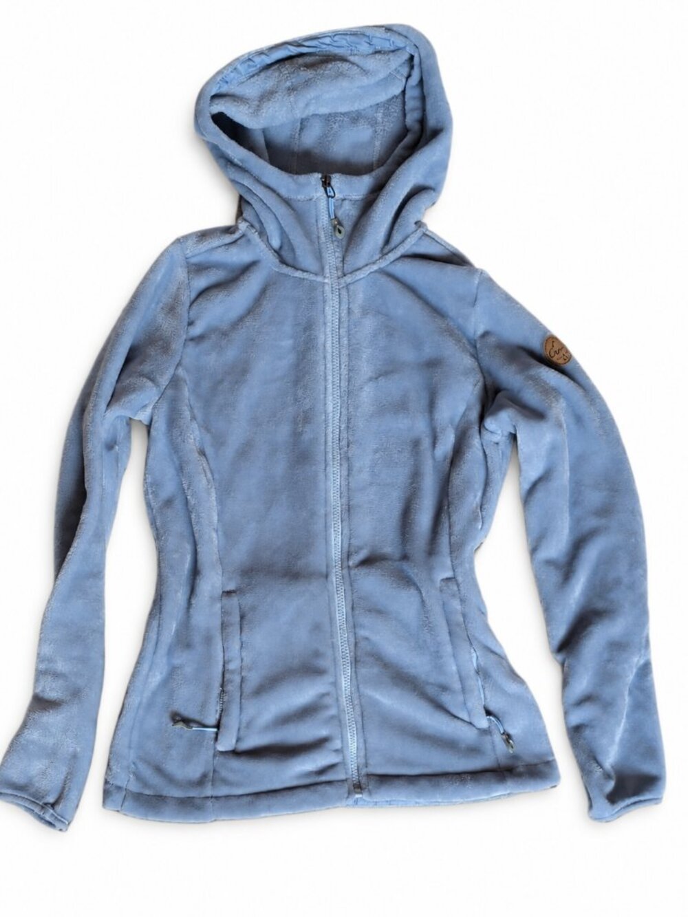 Gerry Pale Blue Hooded Teddy Fleece Jacket